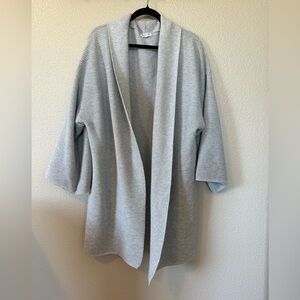 Long ribbed cardigan